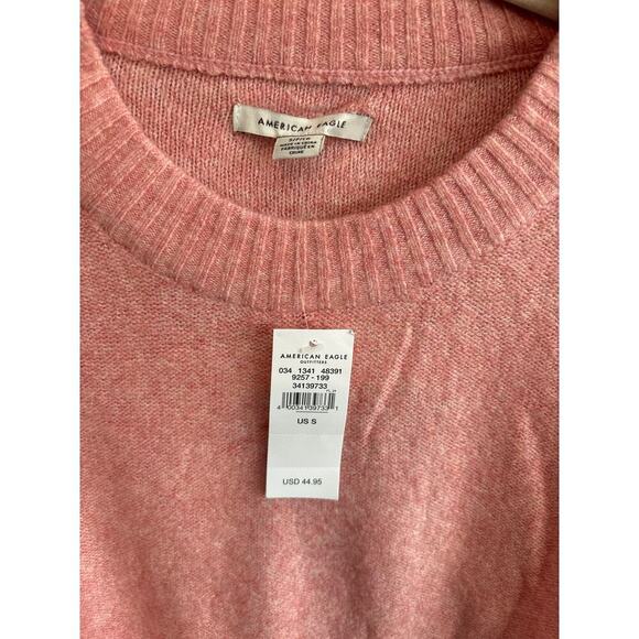 NWT American Eagle Crewneck Sweater Pink Size Small - Picture 2 of 5